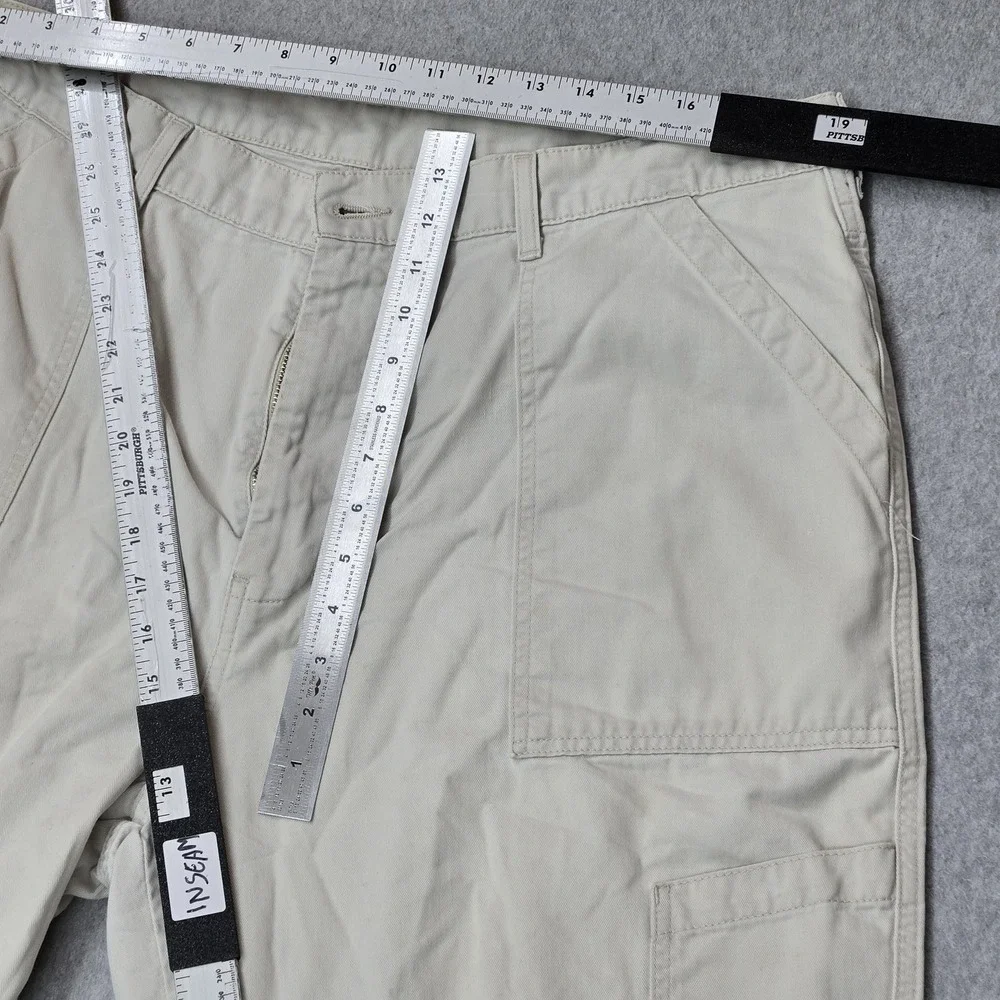 Polo Jeans Company Ralph Lauren Men Shorts 38 Beige Cargo Twill Field Y2K READ